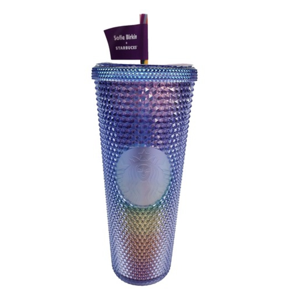 Starbucks Summer 2021 Sofie Birkin Rainbow Pride Cupid Studded Venti Tumbler NWT